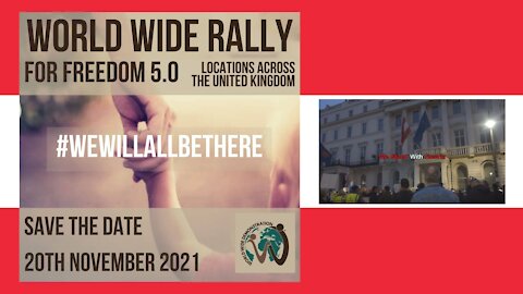 London World Wide Rally For Freedom March 20th November 2021