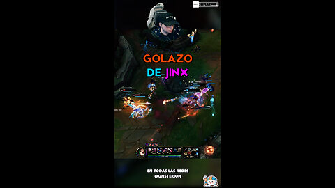 Golazo de Jinx - League of Legends v14.7: #leagueoflegends #lol #onsterion