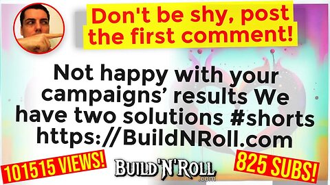 Not happy with your campaigns’ results We have two solutions #shorts https://BuildNRoll.com