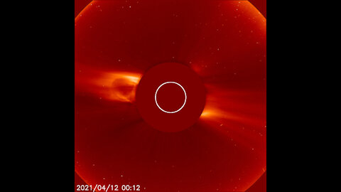 Watch as two large solar flares erupt from the sun