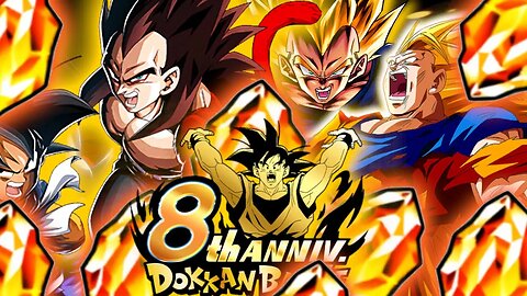 8300+ DRAGON STONES SUMMONS ON THE 8TH ANNIVERSARY BANNERS - DOKKAN BATTLE GLOBAL #F2P #dokkabattle