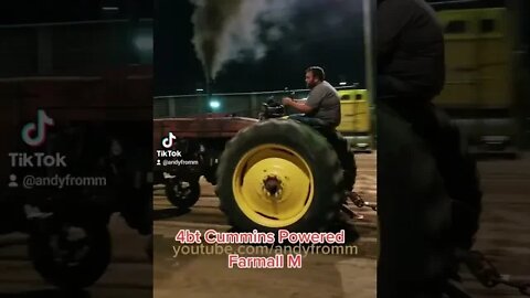 4bt Cummins Powered Farmall M pulling in Esterville Iowa