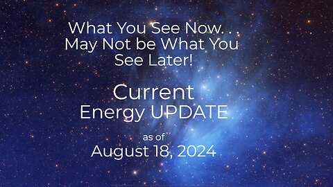 Pay Attention . . . CURRENT ENERGY Update