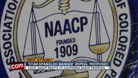 Florida NAACP leader reacts to push for anthem ban in California