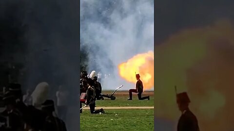 Cannon fire hyde park kings troops one year anniversary King Charles #horseguardsparade