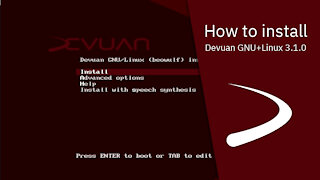 How to install Devuan GNU+Linux 3.1.0