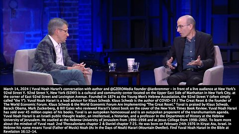 Yuval Noah Harari | "There Is a Scenario That We Are Already Living In the Midst of the Third World War & We Just Don't Know It. We Could Already Be In the Midst of World War III That Started On the 24th of February 2022." - Yuval