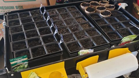 My Seed starting setup for the garden. 2022