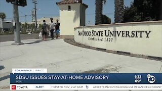 SDSU issues stay-at-home advisory