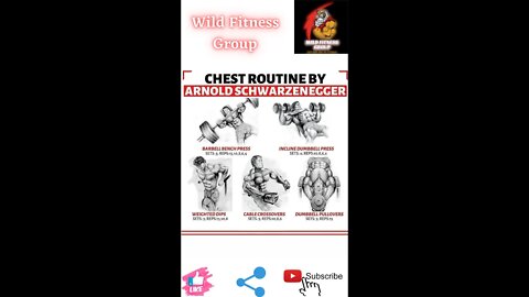 🔥Chest routine by Arnold Schwarzenegger🔥#fitness🔥#wildfitnessgroup🔥#shorts🔥