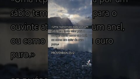 Provérbios 25:12 #canalyausha