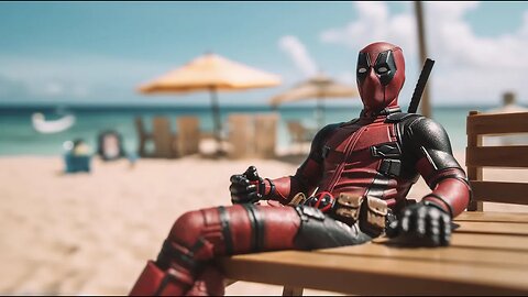 Deadpool On Vacation (AI Generated)