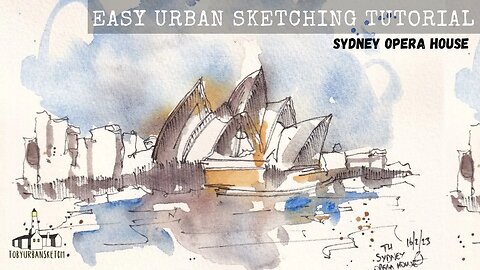 Sydney Opera House - Easy Urban Sketching Tutorial