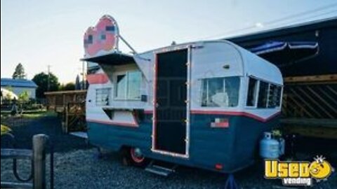 8.5' × 13' Renovated 1961 Shasta Airflyte Camper Food Trailer | Retro Mobile Kitchen for Sale