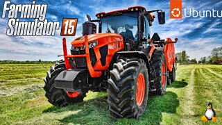 Farming Simulator 15 GOLD LIVE on Ubuntu Linux #7 Sosnovka Farm