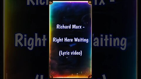 Richard Marx - Right Here Waiting #80smusic #trending #shorts