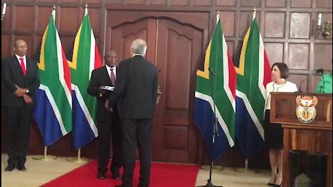 SOUTH AFRICA - Johannesburg - Ramaphosa letters of credence (videos) (YKz)