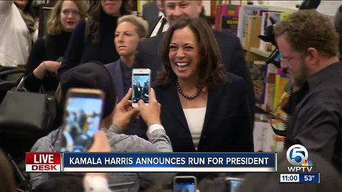 California Sen. Kamala Harris announces she's running for president in 2020