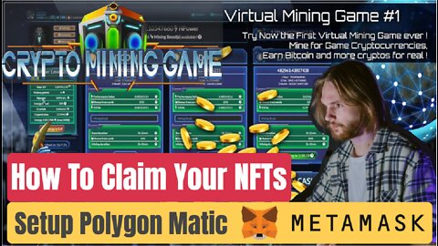 CryptoMiningGame , How To Add Polygon Matic To Metamask and Claim Your NFTs