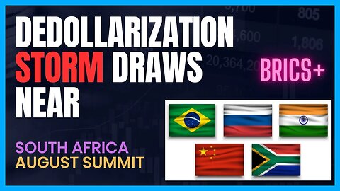 De-Dollarization STORM Heating Up: BRICS+ August Summit Preps with Russia, China & South Africa