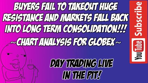 ES & NQ GLOBEX Chart Analysis - The Pit Futures Trading