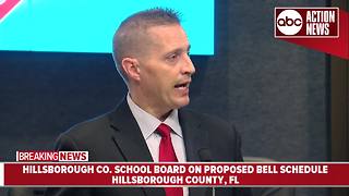 Hillsborough County School District Introduces proposed 2018-2019 bell schedule