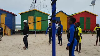 SOUTH AFRICA - Cape Town - Proteas players interact with Laureus, Waves for Change, kids (Video) (wSH)