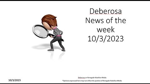 Deberosa News of the Week 10/3/2023