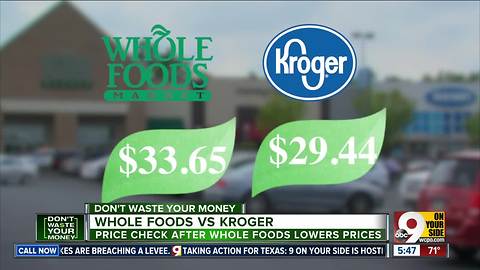 Amazon quickly narrows the price gap between Whole Foods and Kroger