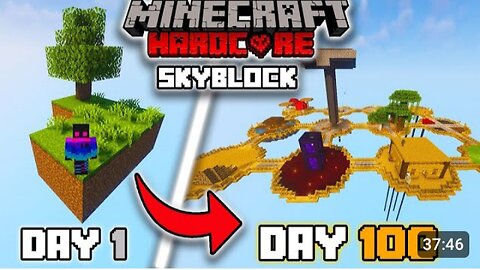 Minecraft hardcore for sky block 100 day survive