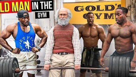 Prank Old Man Powerlifter At Muscle Beach