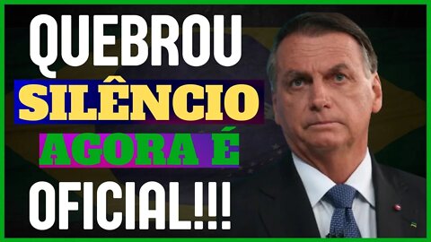 URGENTE - PRONUNCIAMENTO BOLSONARO | O QUE ESPERAR DO FUTURO NA LEGISLAÇÃO