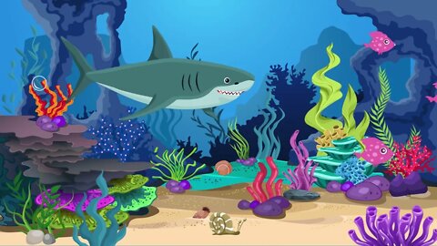 Bedtime Lullabies - Calming Undersea Animation - Lullabies For Babies - Fish Lullaby