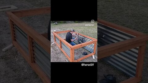 Building raised garden beds! 👨‍🌾🥕🍅 #garden #raisedbed #shorts