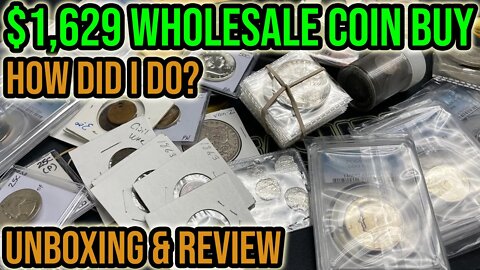 $1,629 Wholesale Rare Coin Buy Review & Unboxing - BETTER COINS & BIG FINDS