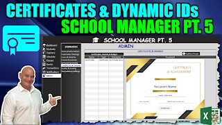 How To Generate ID Card Fields In 1 Click & Preview Word Documents In Excel [School Manager Pt. 5]