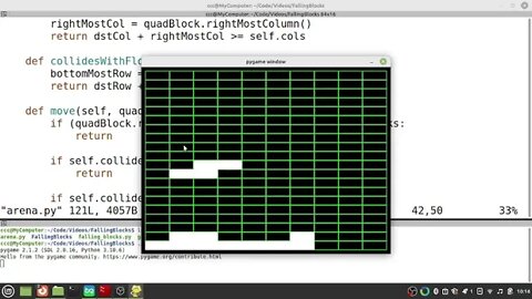 Python Tetris Part 20 (Avoiding Overlap)