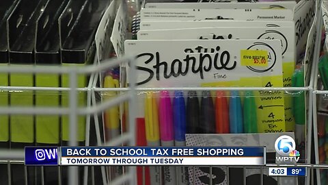 Florida's Back To School Sales Tax Holiday runs from Aug. 2 - 6