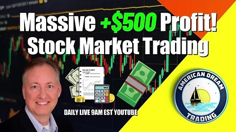 Massive +$500 Profit Lifetime Member Stock Market Trading Success