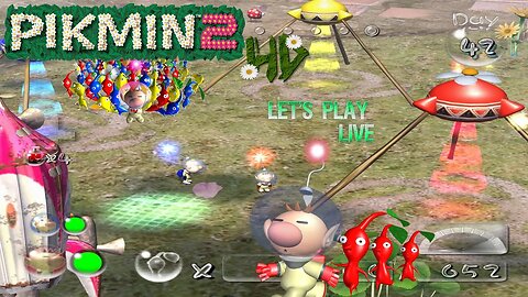 Pikmin 2 HD Playthrough Live🔴[2] - Treasure Hoarding Finale