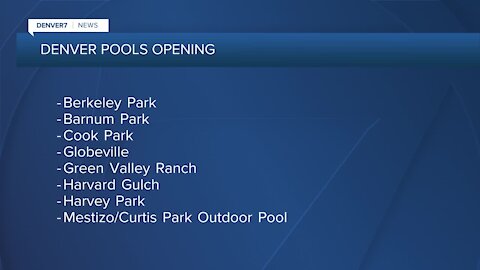 Denver opening park pools & more rec centers