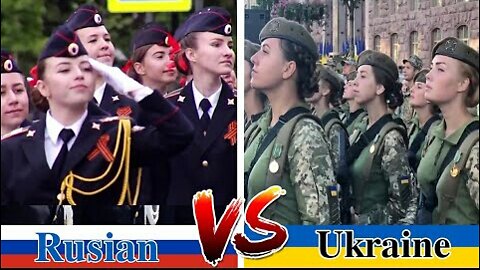 Russia vs Ukraine Military comparison between in a women's army 🇺🇦 🇷🇺