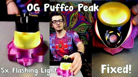 OG Puffco Peak 5x Flashing Light Short Circuit Fix Tutorial!