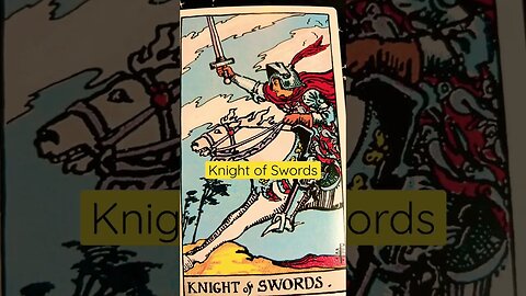 Knight of Swords #shorts #learntarot