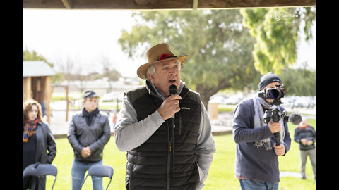 'MEN COME BACK' - Hoody Speaking at Festival of Freedom, Eyre Park, Albany