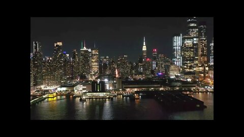 New York City Skyline at Night Live Wallpaper HD , Manhattan HD Screensaver Live