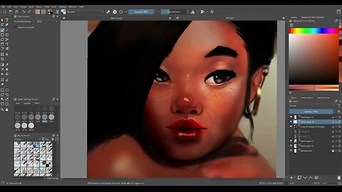 Painting process Krita Part II