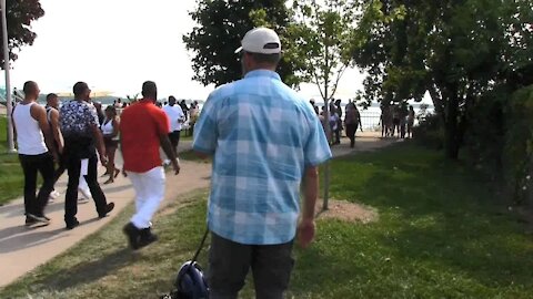 Street Preaching - Caribana Festival Boats - Toronto, Canada - Street Preacher Kerrigan Skelly