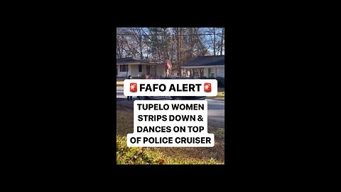 BLACK WOMEN STRIPS NAKED, STOMPS ON COP CAR, GETS TASED AND FAFO’S