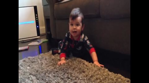 This Tot Boy Loves To Rock